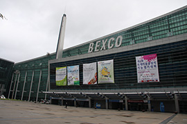 The exterior of the BEXCO venue